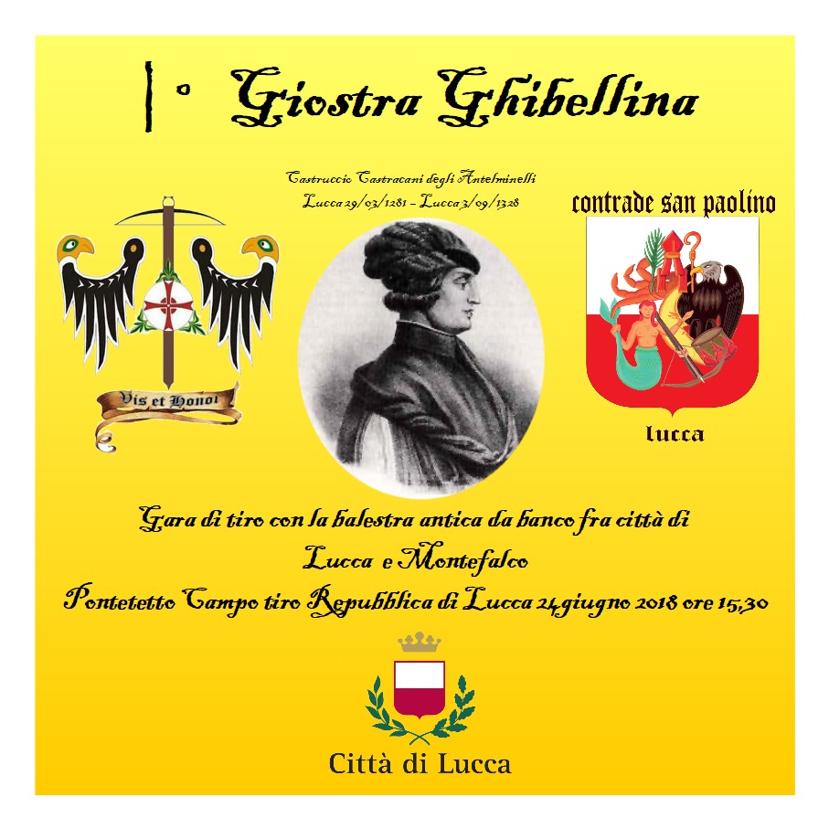 locandina prima giostra ghibellina balestra
lucca