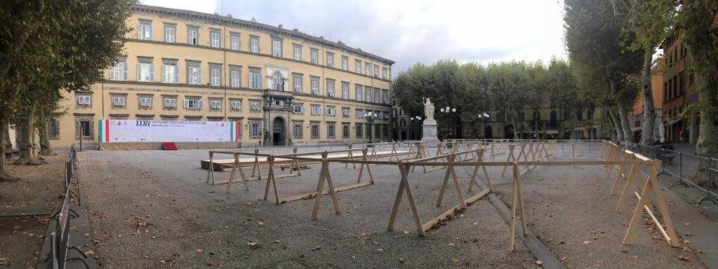 Completato allestimento delle piazze per il Campionato di balestra antica