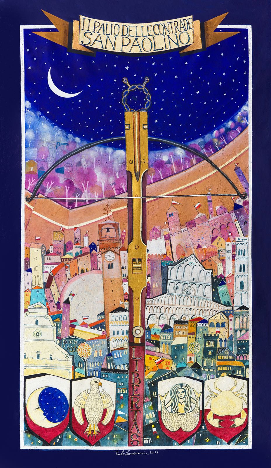 drappo palio delle contrade san paolino 2018