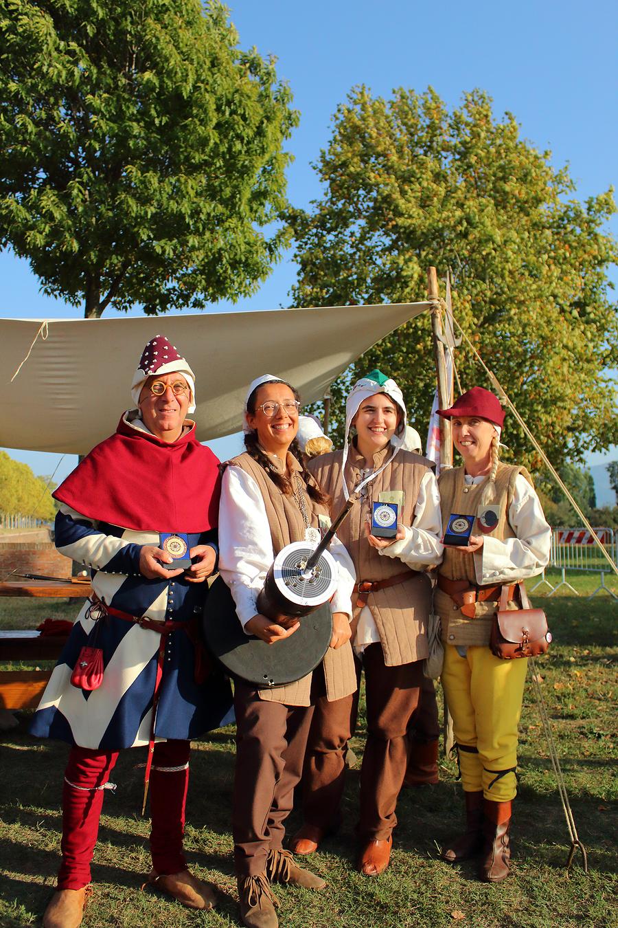 Vincitori del 4° Palio: Fenili, Bertoni, Stefani, Barsanti